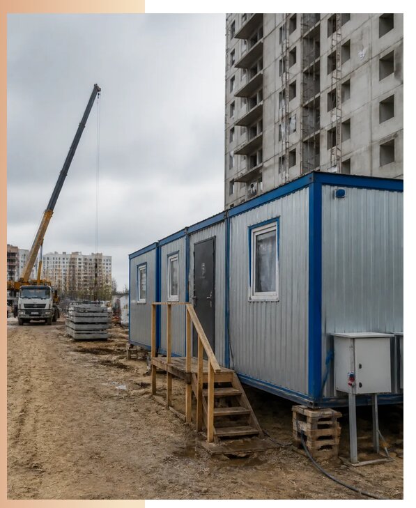 Аренда строительных вагончиков для рабочих в Рассказове